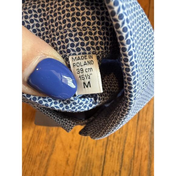 Emanuel Berg Shirt Mens Medium Modern Fit Button Down Poland Dress Casual Work - Picture 3 of 7